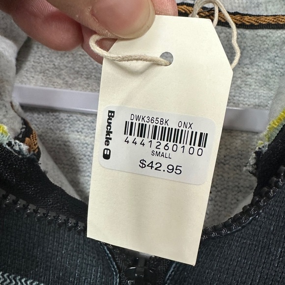 NWT BUCKLE Departwest striped Western Aztec hooded 1/4 zip‎ pullover sz S New - Picture 5 of 6